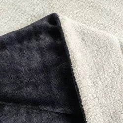 Sherpa flannel fleece blanket